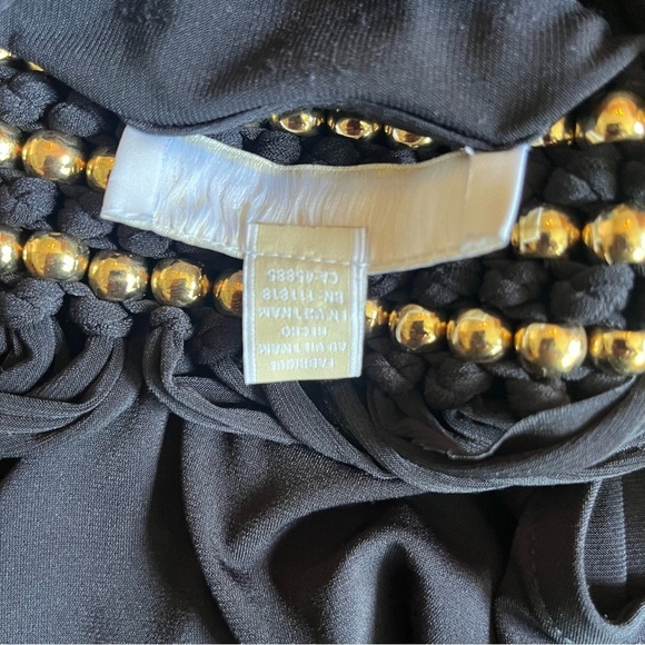 Michael Kors Black Top with Gold Accents - Picture 7 of 7